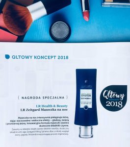 Qltowy koncept 2018 dla Maseczki na noc Zeitgard
